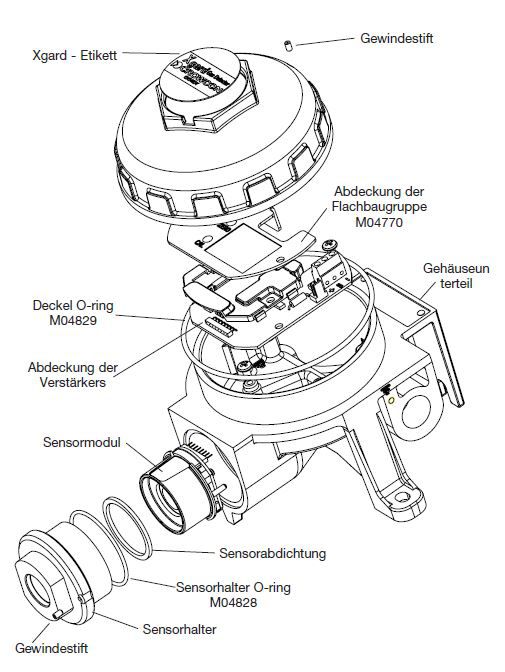 Crowcon Xgard Typ 5 - Gas-Detektor - für CH4 Methan 0-100% UEG (Pellistor) - Edelstahl-Gehäuse - M20 Kabelführung - ATEX Zulassung